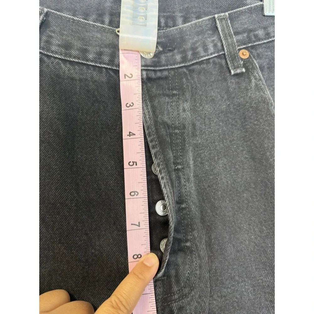 Vintage Levi's 501 Jeans Mens 40x30 Straight Black Denim Button Fly Grunge Y2K